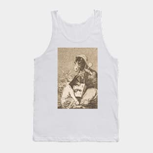 Might Not the Pupil Know More? by Francisco Goya Tank Top